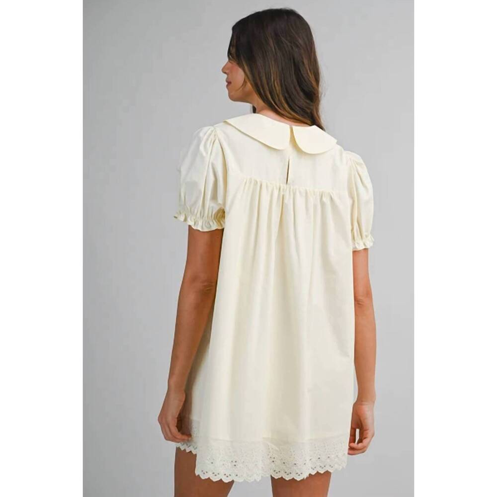 NEW MABLE sweet buttercup mini dress in butter yellow - Picture 3 of 5